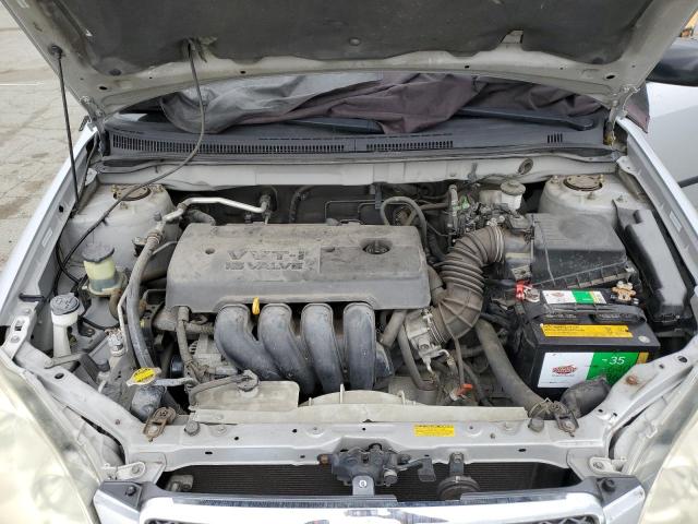 1NXBR32E05Z504472 - 2005 TOYOTA COROLLA CE SILVER photo 11