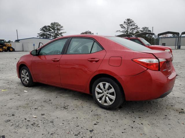 2T1BURHE8EC152820 - 2014 TOYOTA COROLLA L RED photo 2