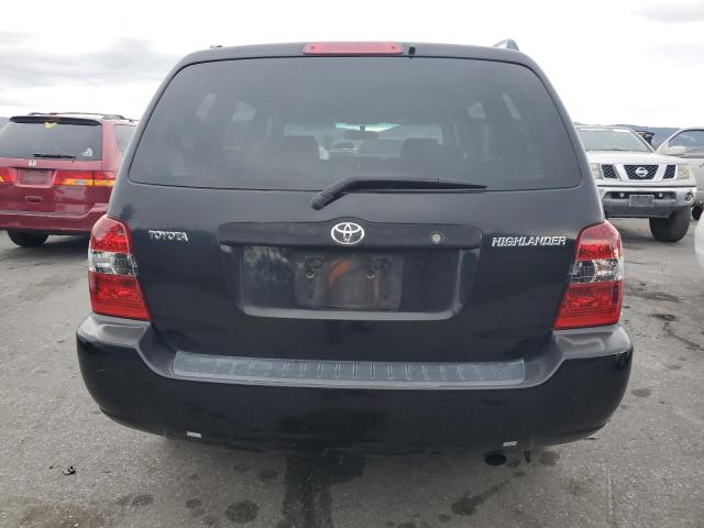 JTEGD21A350116544 - 2005 TOYOTA HIGHLANDER BLACK photo 6