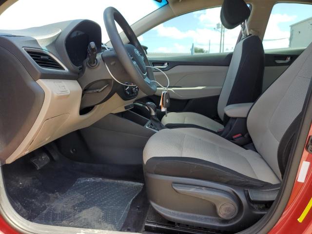 3KPC24A3XKE061633 - 2019 HYUNDAI ACCENT SE RED photo 7