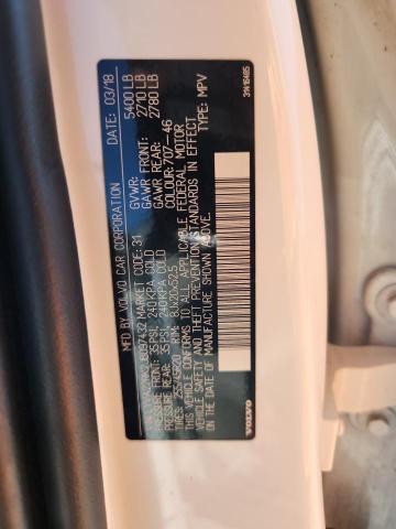 LYVA22RK2JB097432 - 2018 VOLVO XC60 T6 WHITE photo 13
