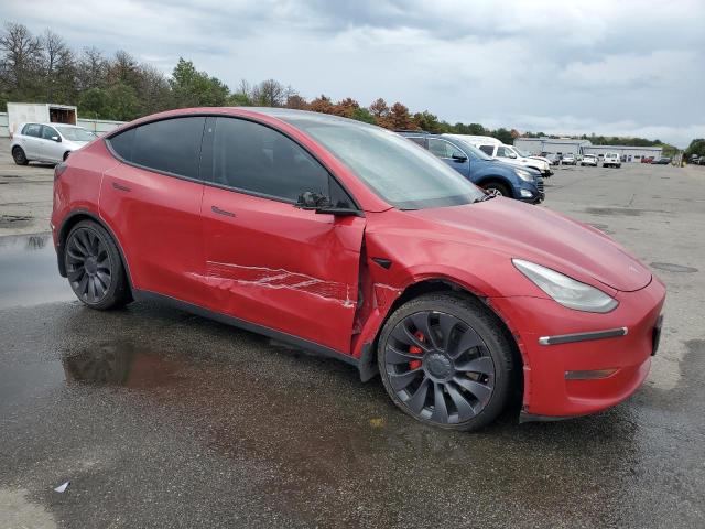 5YJYGDEF6LF006040 - 2020 TESLA MODEL Y წითელი ფოტო 4