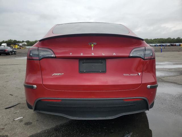 5YJYGDEF6LF006040 - 2020 TESLA MODEL Y წითელი ფოტო 6