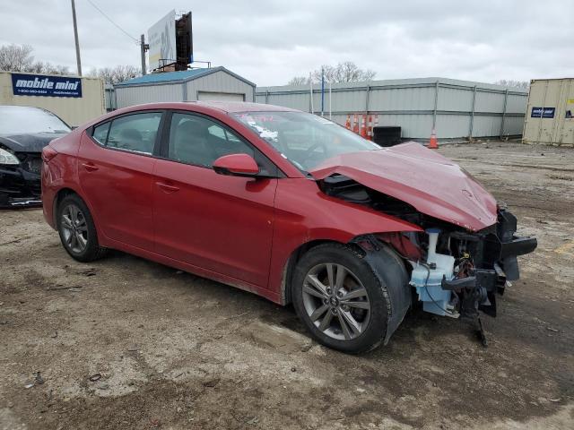 KMHD84LF0HU167489 - 2017 HYUNDAI ELANTRA SE RED photo 4