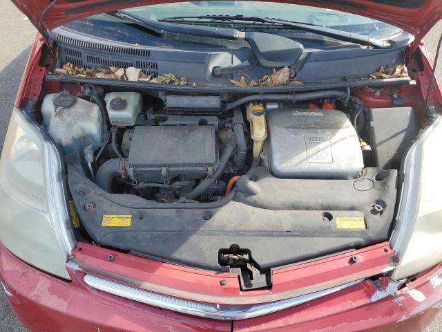 JTDKB20UX77680573 - 2007 TOYOTA PRIUS წითელი ფოტო 11