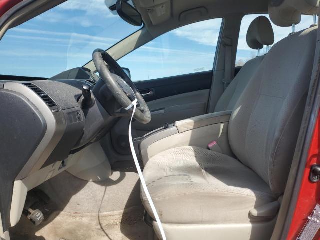 JTDKB20UX77680573 - 2007 TOYOTA PRIUS წითელი ფოტო 7