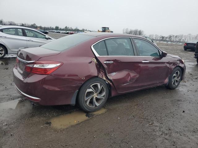 1HGCR2F35HA176582 - 2017 HONDA ACCORD LX BURGUNDY photo 3