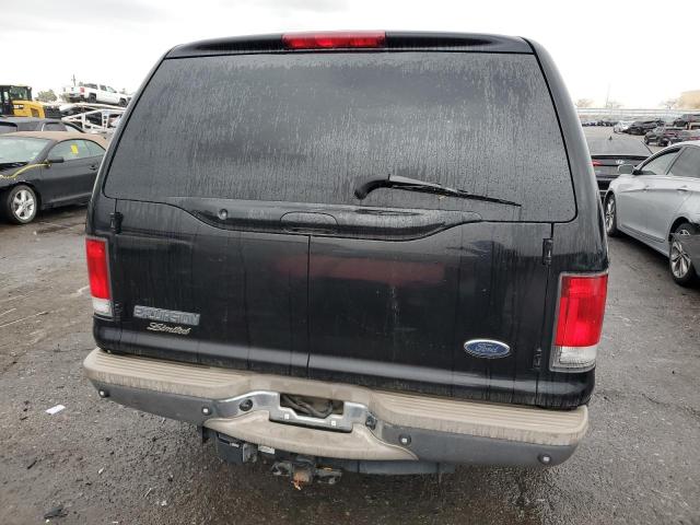 1FMNU42S81EA48619 - 2001 FORD EXCURSION LIMITED BLACK photo 6