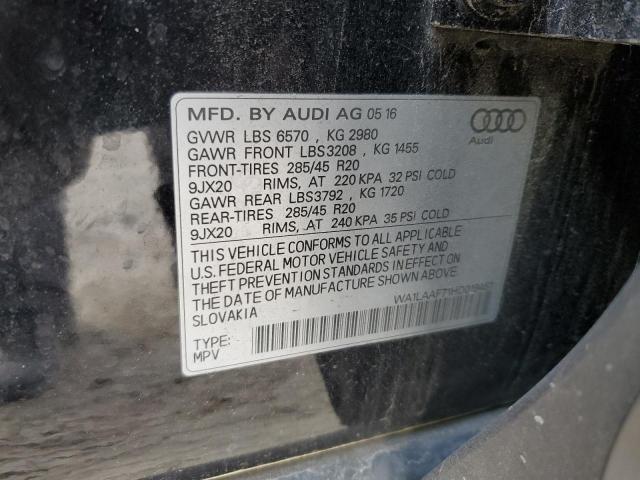 WA1LAAF71HD019451 - 2017 AUDI Q7 PREMIUM PLUS Qara foto 13