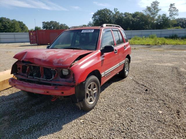 2CNBE134346914802 - 2004 CHEVROLET TRACKER RED photo 2