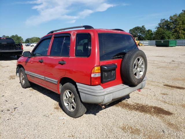 2CNBE134346914802 - 2004 CHEVROLET TRACKER RED photo 3