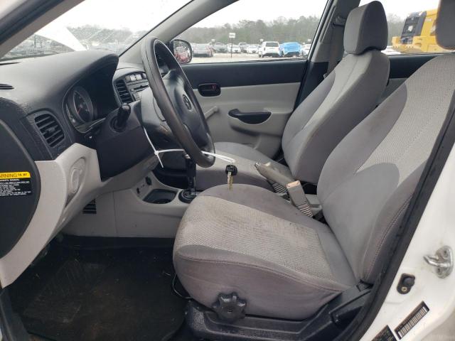 KMHCN4AC1AU462460 - 2010 HYUNDAI ACCENT GLS WHITE photo 7