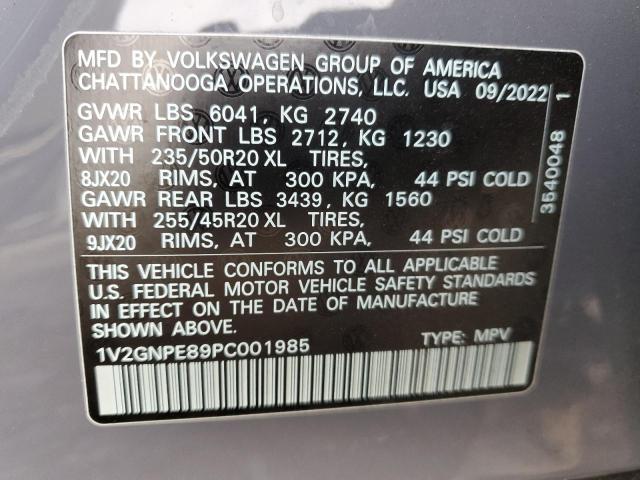 1V2GNPE89PC001985 - 2023 VOLKSWAGEN ID.4 PRO S ნაცრისფერი ფოტო 12