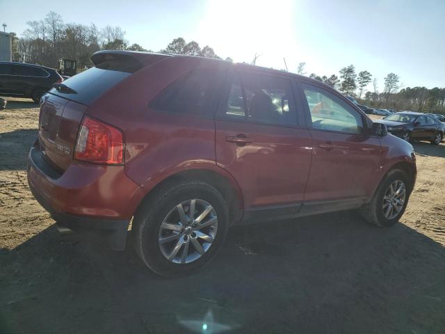 2FMDK4JC5DBA06436 - 2013 FORD EDGE SEL RED photo 3