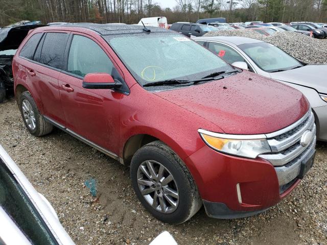 2FMDK4JC5DBA06436 - 2013 FORD EDGE SEL RED photo 4