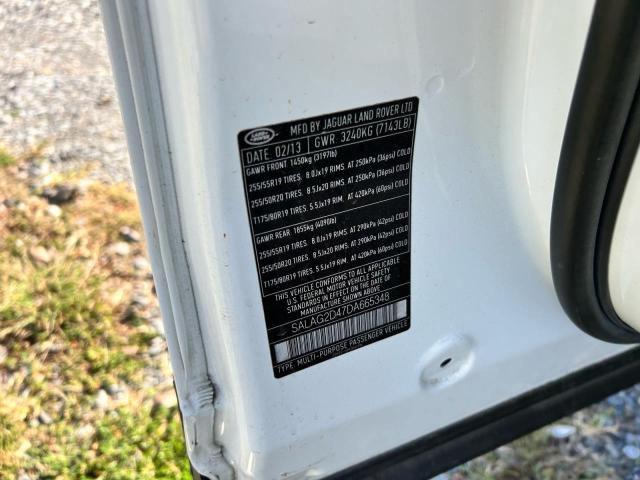 SALAG2D47DA665348 - 2013 LAND LR4 HSE WHITE photo 10