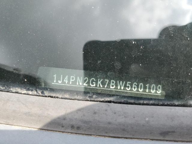 1J4PN2GK7BW560109 - 2011 JEEP LIBERTY SPORT CHARCOAL photo 13