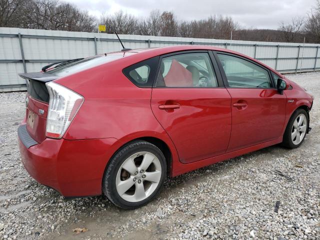 JTDKN3DU3A0161873 - 2010 TOYOTA PRIUS RED photo 3