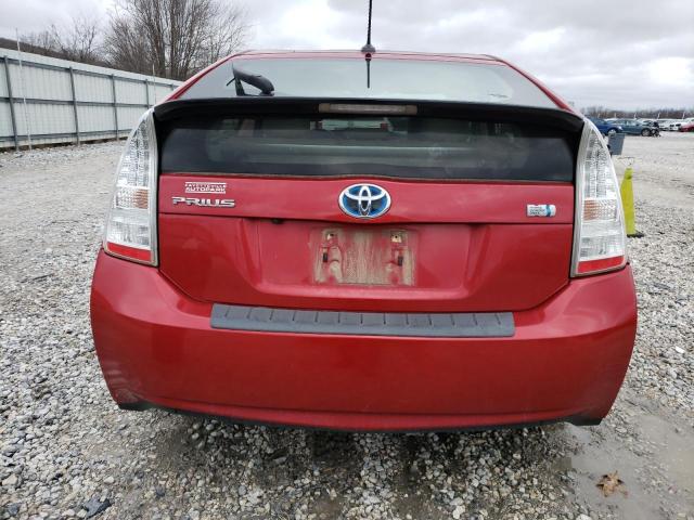 JTDKN3DU3A0161873 - 2010 TOYOTA PRIUS RED photo 6