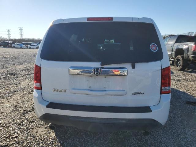 5FNYF4H63CB060054 - 2012 HONDA PILOT EXL WHITE photo 6