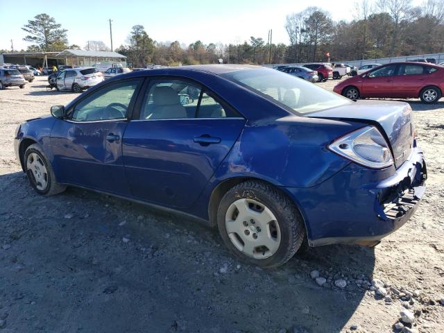 1G2ZF58B974169966 - 2007 PONTIAC G6 VALUE LEADER BLUE photo 2