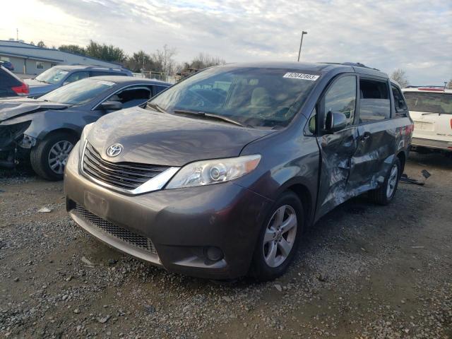 5TDKZ3DC8HS803071 - 2017 TOYOTA SIENNA LE GRAY photo 1