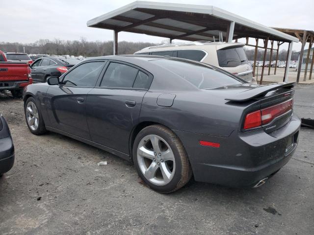 2C3CDXCT1DH701393 - 2013 DODGE CHARGER R/T GRAY photo 2