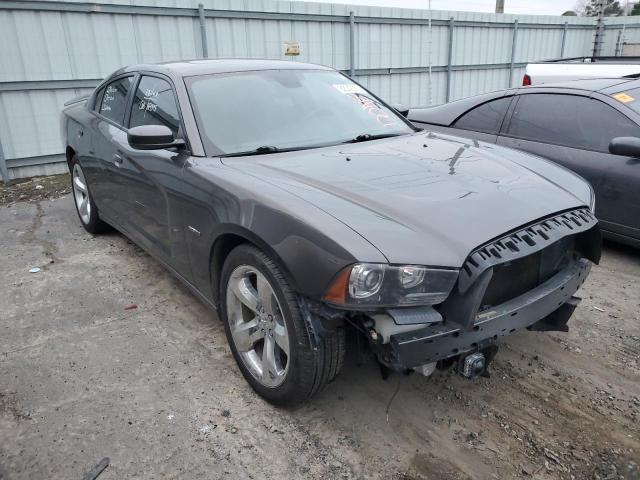 2C3CDXCT1DH701393 - 2013 DODGE CHARGER R/T GRAY photo 4