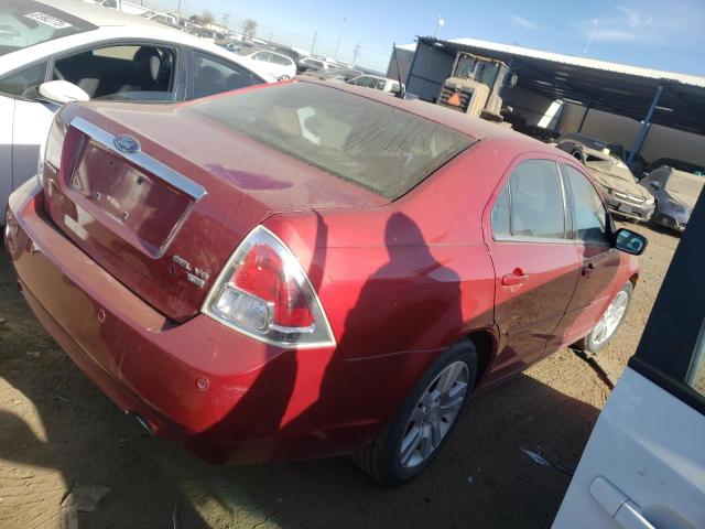 3FAHP02108R179596 - 2008 FORD FUSION SEL RED photo 3