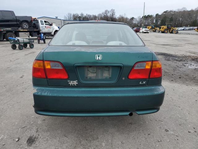 2HGEJ6673YH558556 - 2000 HONDA CIVIC LX GREEN photo 6