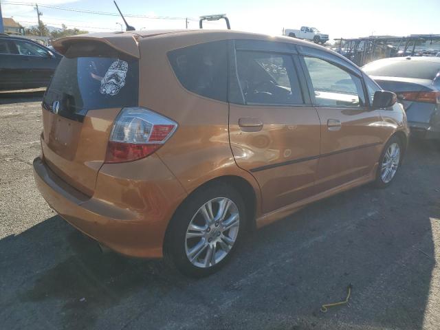 JHMGE88409S041492 - 2009 HONDA FIT SPORT ORANGE photo 3