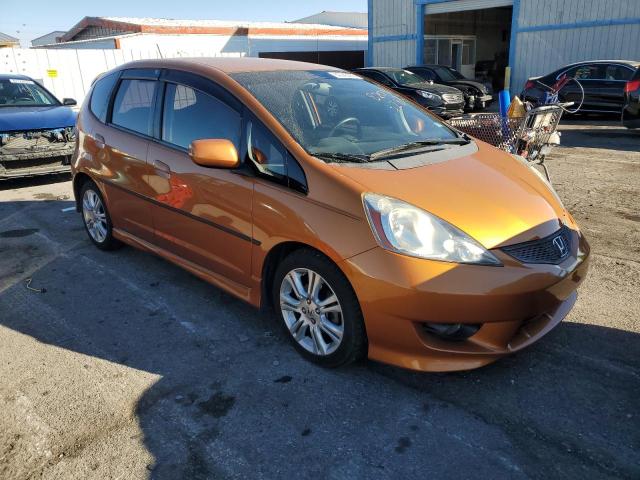 JHMGE88409S041492 - 2009 HONDA FIT SPORT ORANGE photo 4