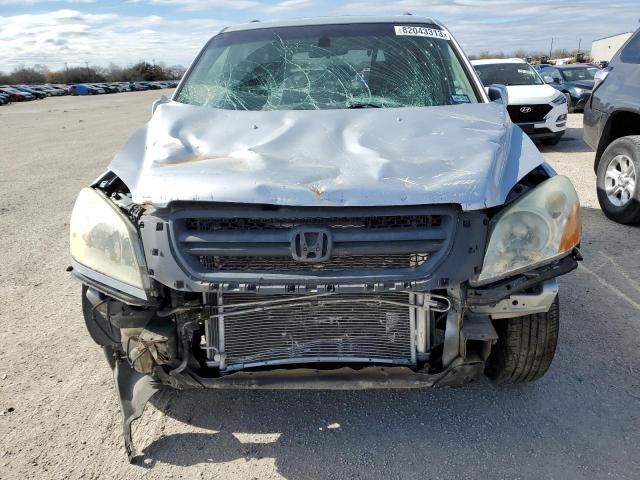 5FNYF18635B021336 - 2005 HONDA PILOT EXL SILVER photo 5