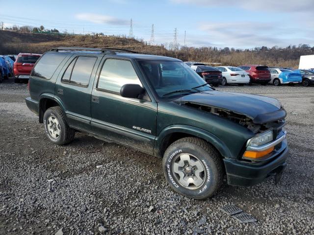 1GNDT13WX2K234708 - 2002 CHEVROLET BLAZER GREEN photo 4