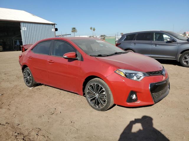 2T1BURHE4EC179691 - 2014 TOYOTA COROLLA L RED photo 4