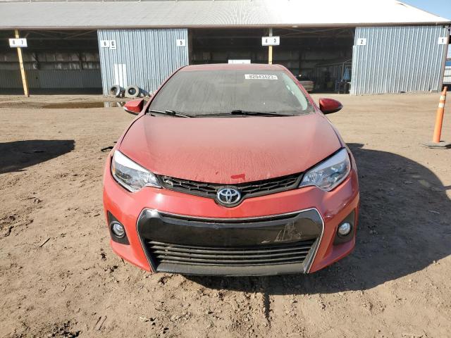 2T1BURHE4EC179691 - 2014 TOYOTA COROLLA L RED photo 5