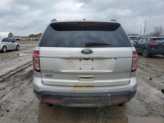 1FM5K8F83DGB78411 - 2013 FORD EXPLORER LIMITED SILVER photo 6