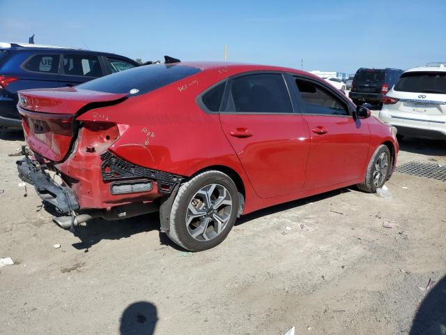 3KPF24AD3ME334968 - 2021 KIA FORTE FE RED photo 3