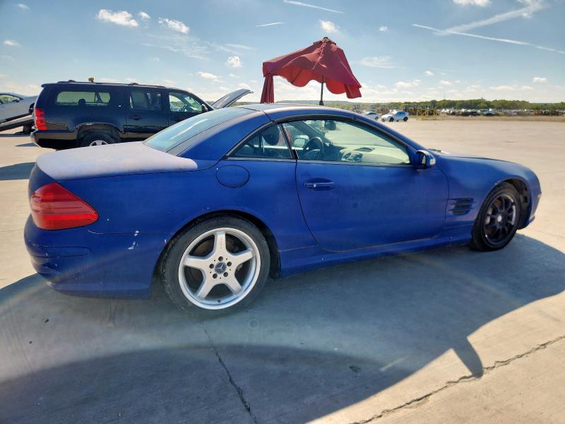 WDBSK75F23F059527 - 2003 MERCEDES-BENZ SL 500R BLUE photo 3