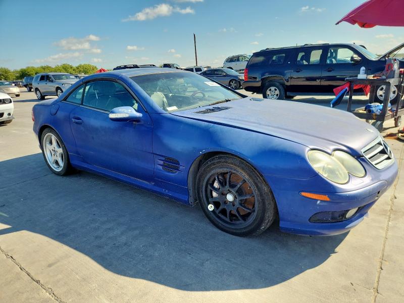 WDBSK75F23F059527 - 2003 MERCEDES-BENZ SL 500R BLUE photo 4