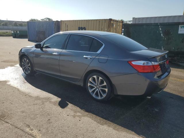 1HGCR2F58DA026719 - 2013 HONDA ACCORD SPORT GRAY photo 2