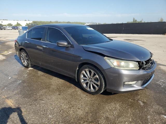 1HGCR2F58DA026719 - 2013 HONDA ACCORD SPORT GRAY photo 4