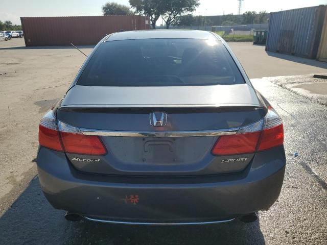 1HGCR2F58DA026719 - 2013 HONDA ACCORD SPORT GRAY photo 6