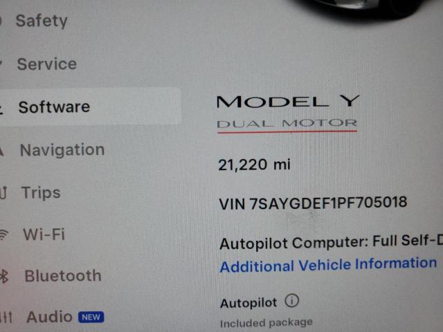 7SAYGDEF1PF705018 - 2023 TESLA MODEL Y Ağ foto 9