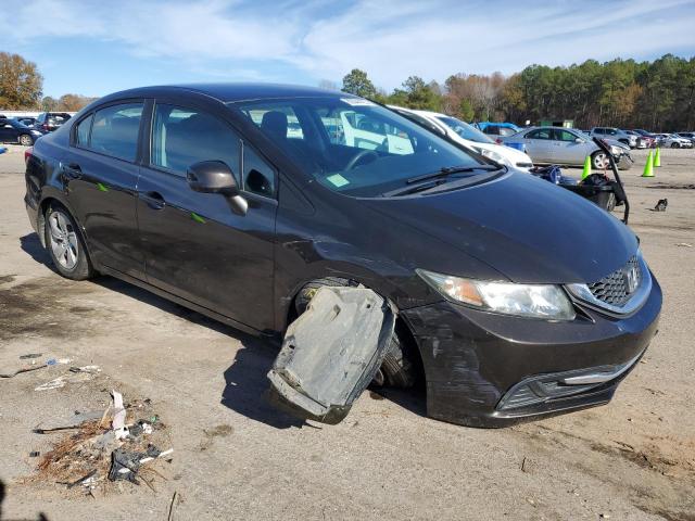 19XFB2F53DE071869 - 2013 HONDA CIVIC LX BLACK photo 4