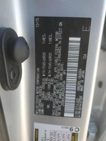 JTEBU5JR9G5309546 - 2016 TOYOTA 4RUNNER SR5/SR5 PREMIUM SILVER photo 13