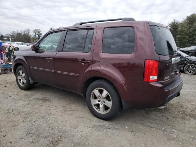 5FNYF486X9B055555 - 2009 HONDA PILOT EXL MAROON photo 2