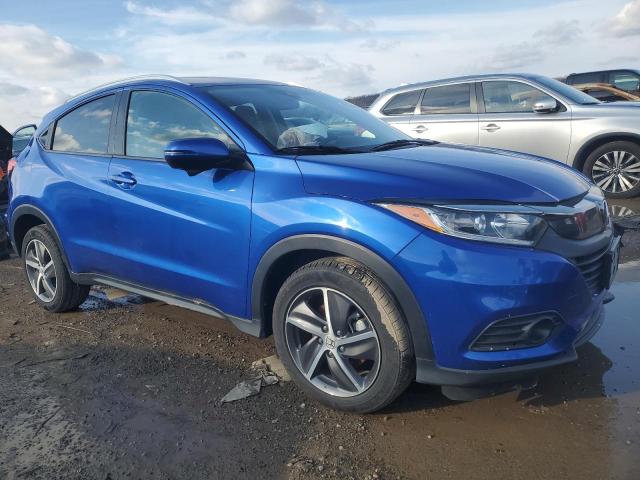 3CZRU6H58MM742156 - 2021 HONDA HR-V EX BLUE photo 4