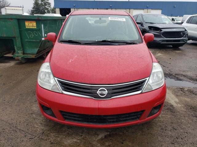 3N1BC1CP2AL375569 - 2010 NISSAN VERSA S RED photo 5