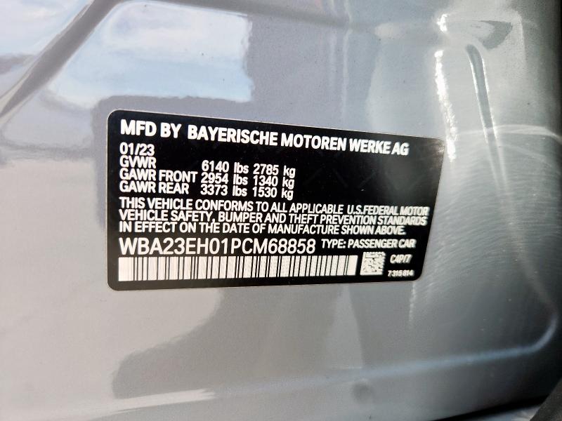 WBA23EH01PCM68858 - 2023 BMW 740 I GREEN photo 12